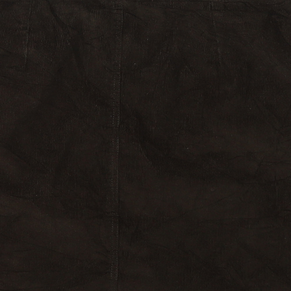 NEXT Womens Green Corduroy A-Line Skirt Size 6
