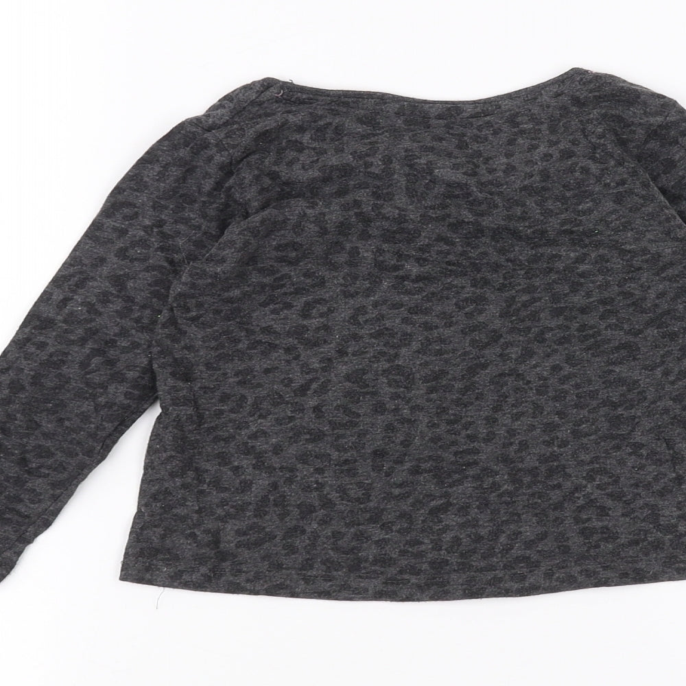 Primark Girls Black Basic T-Shirt Size 2-3 Years