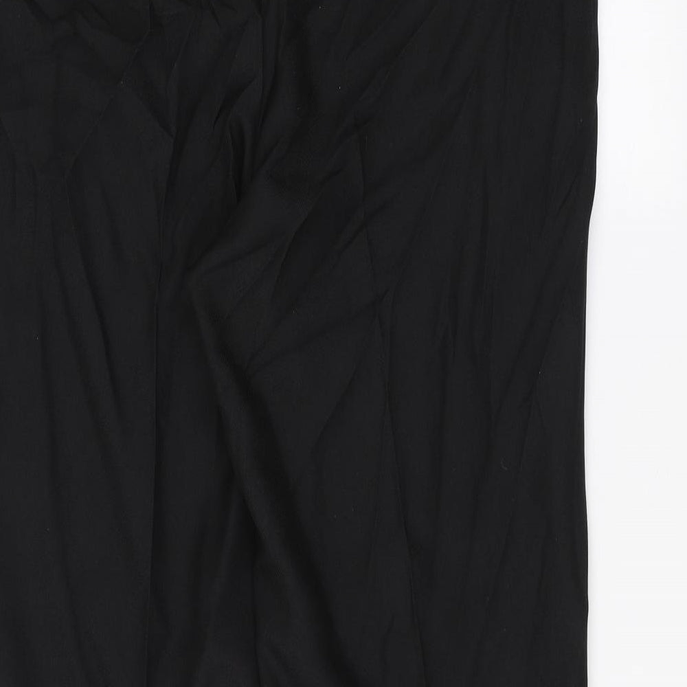 PREMIER MAN Womens Black Trousers Size 8 L27 in