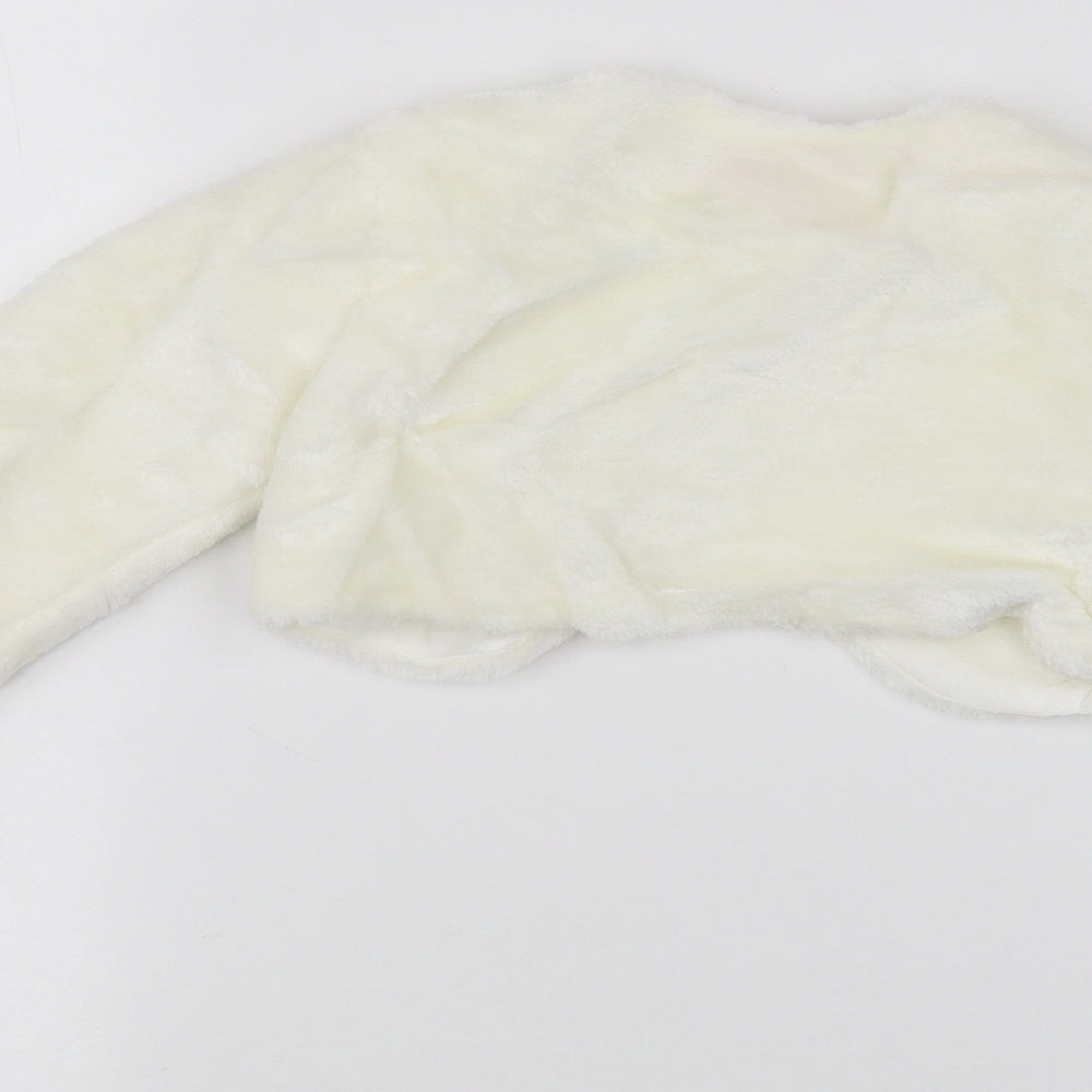 butterfly wings Girls White Jacket Size 4 Years