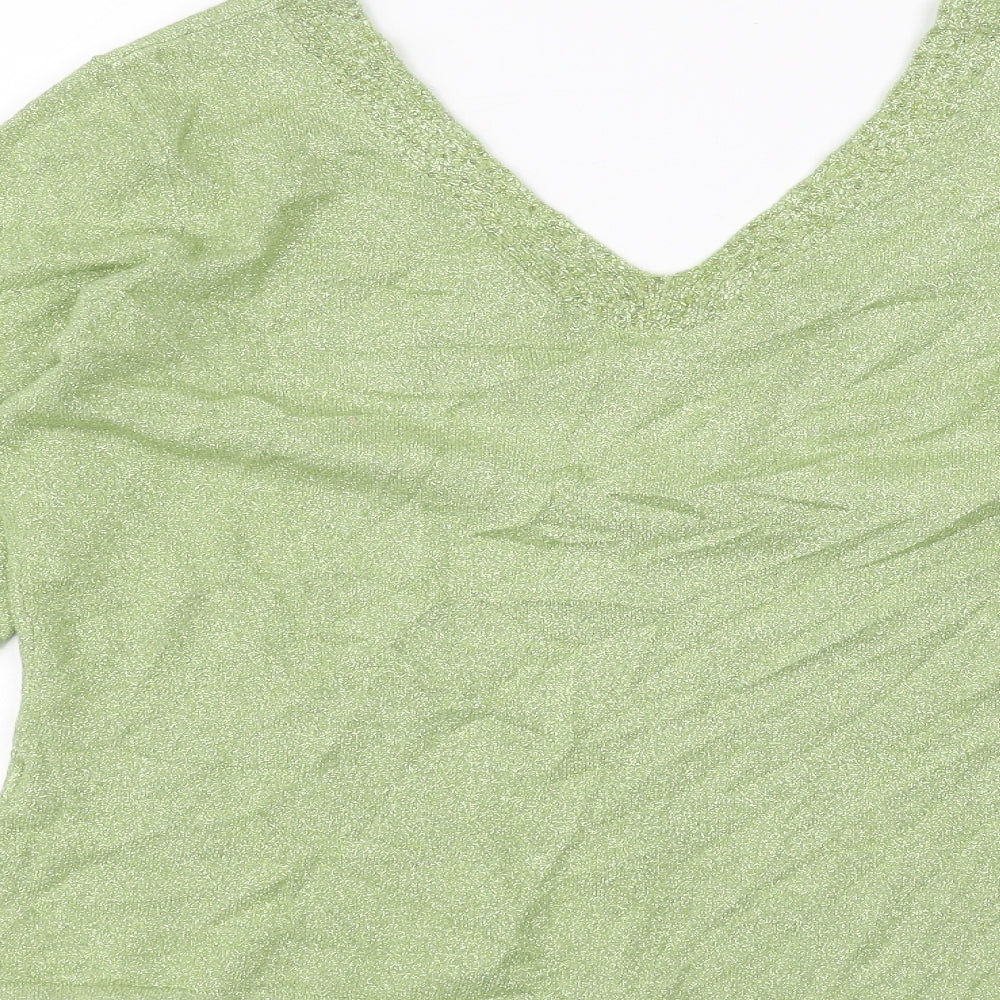 Minuet Womens Green Pullover Jumper Size 12