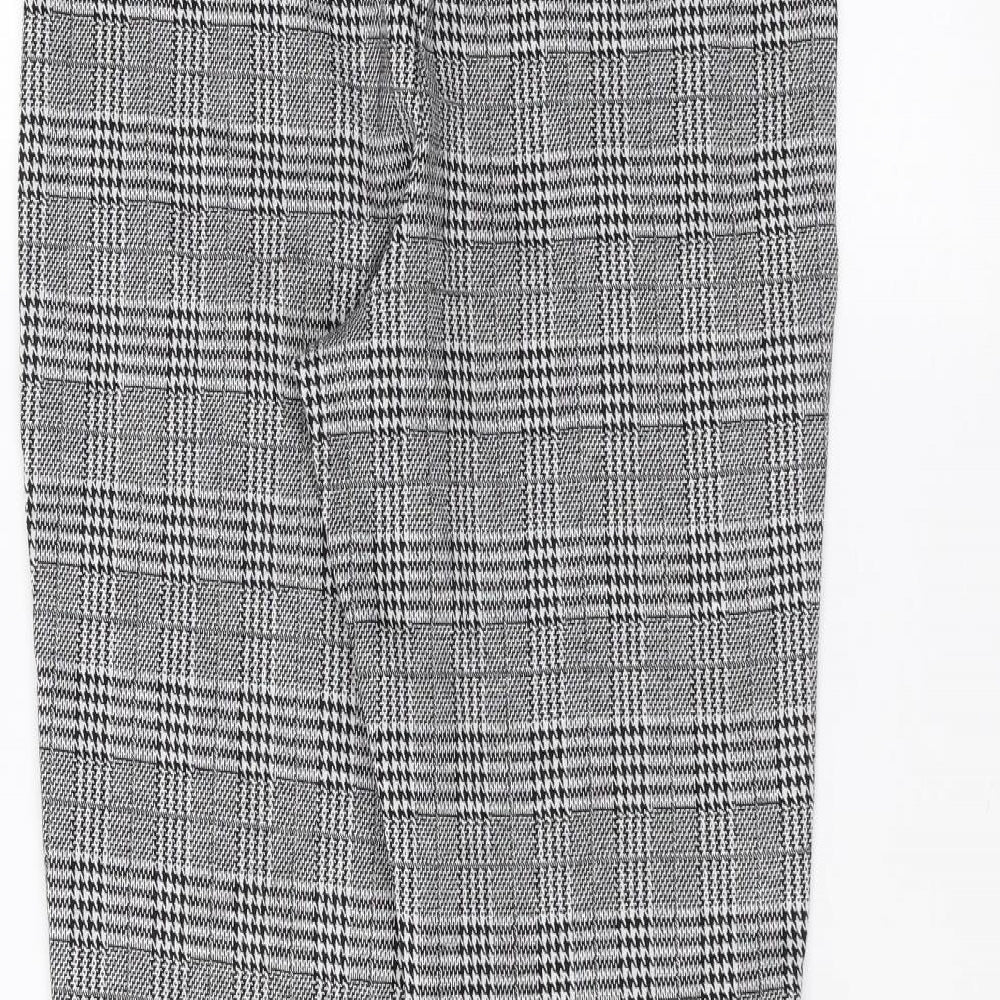 H&M Womens Grey Trousers Size S L26 in