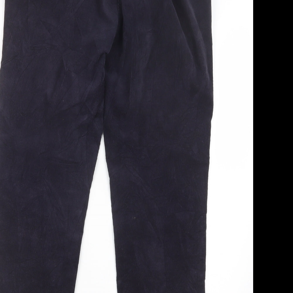 Marks and Spencer Womens Purple Velvet Trousers Size 10 L24 in