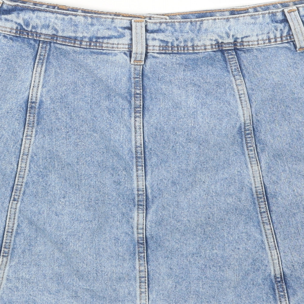 Divided by H&M Womens Blue Denim Straight & Pencil Skirt Size 12