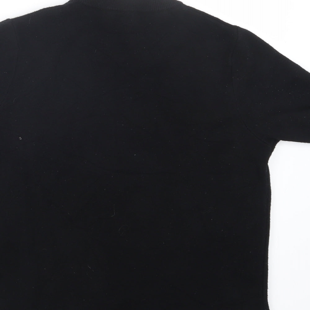 Zara Womens Black Knit Pullover Jumper Size M