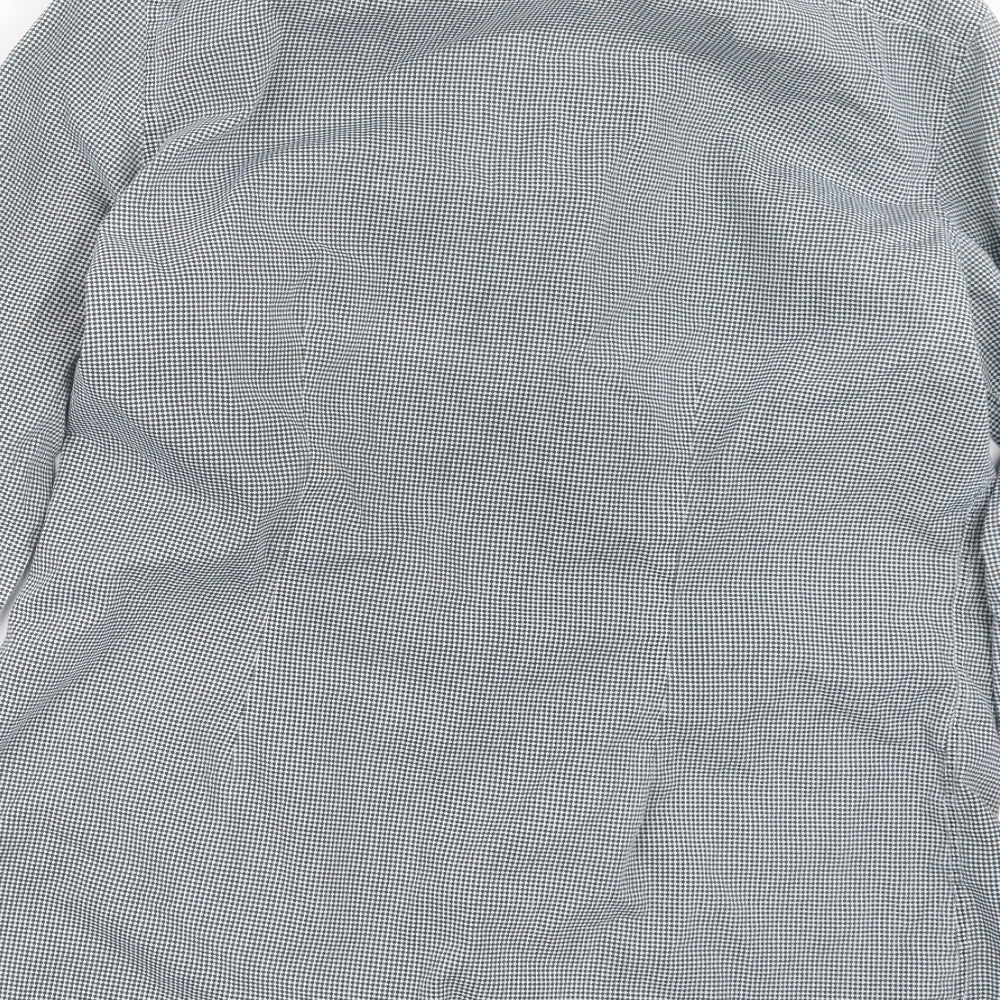 NEXT Mens Black Button-Up Size 15.5