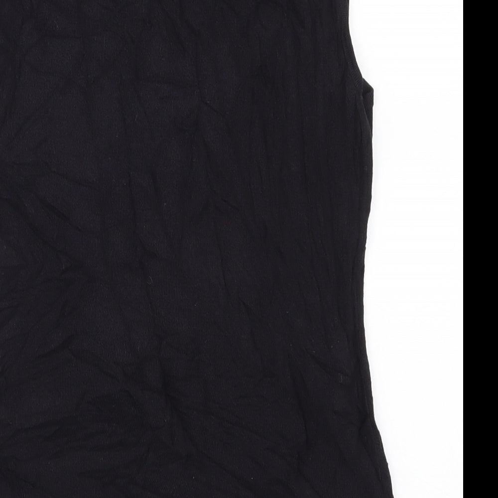 Veronica Maine Womens Purple Floral Basic Tank Size S
