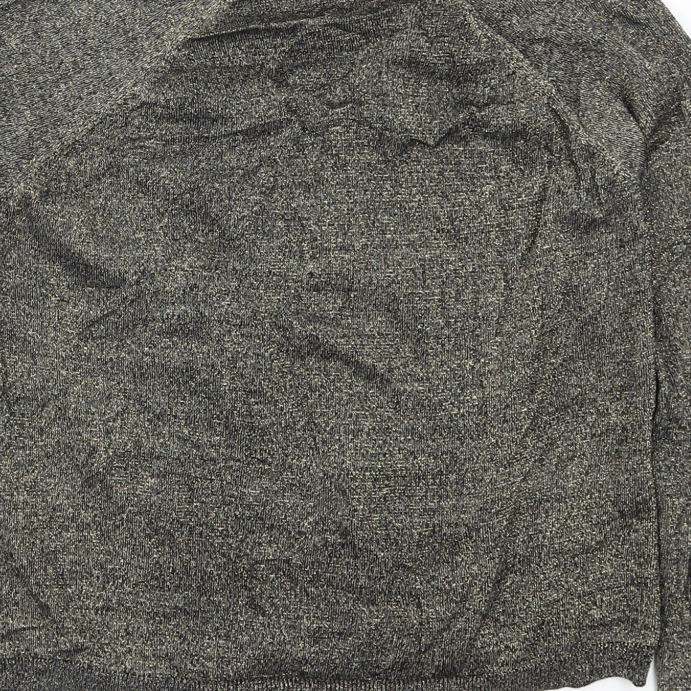 Preworn Womens Gold Knit Cardigan Jumper Size S