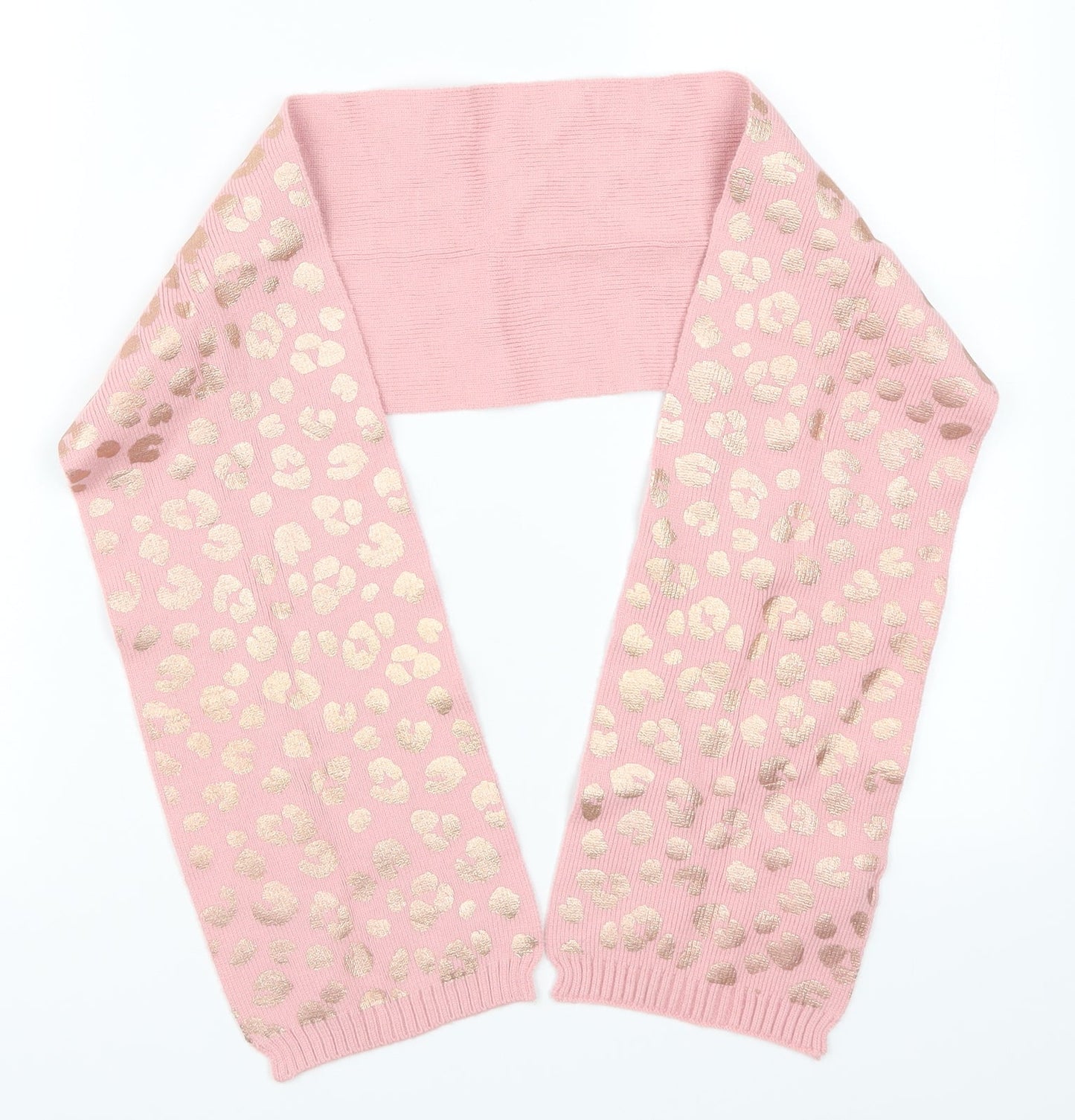 Marks and Spencer Girls Pink Animal Print Rectangle Scarf Scarves & Wraps Size Regular - Age 10-13