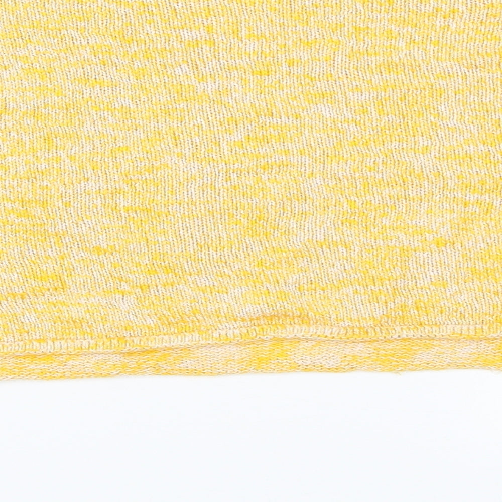 H&M Womens Yellow Knit Pullover Jumper Size L