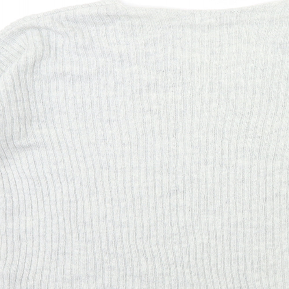 Topshop Womens Grey Knit Pullover Jumper Size S
