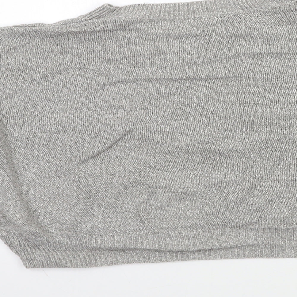 H&M Womens Grey Knit Pullover Jumper Size S