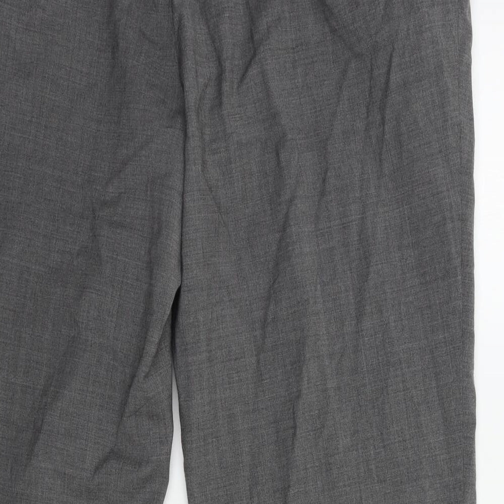 oascar jacobs Womens Grey Trousers Size 38 in L30 in