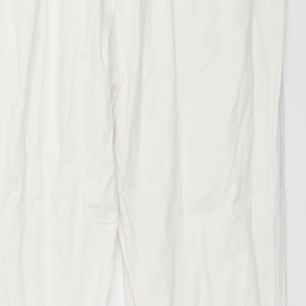 O&S Womens White Trousers Size 32 in L27 in