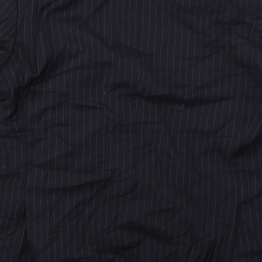 Varteks Mens Black Striped Jacket Blazer Size 42