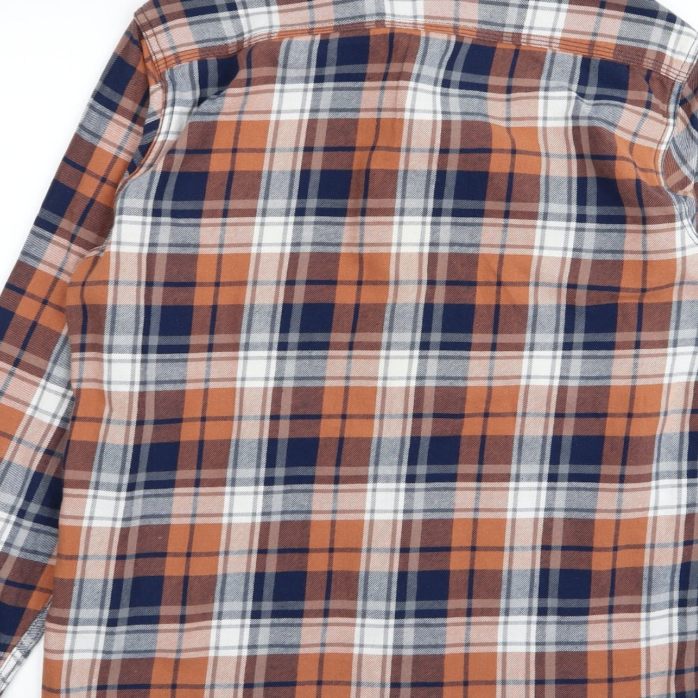 Easy Mens Multicoloured Check Button-Up Size M