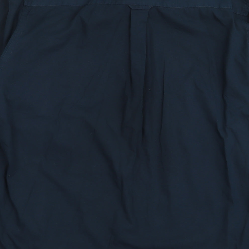 Maine Mens Blue Button-Up Size M