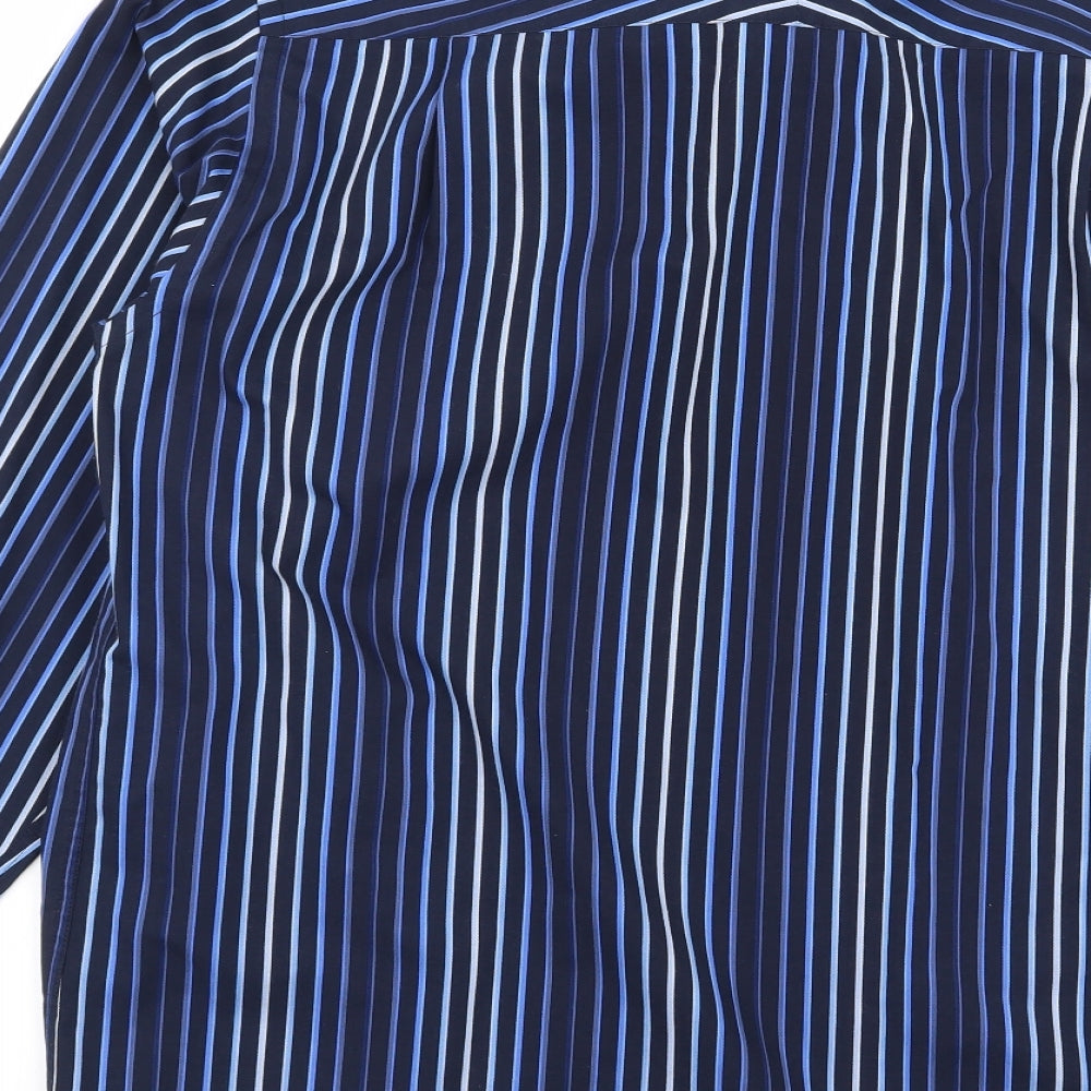 Thomas Nash Mens Multicoloured Striped Button-Up Size M