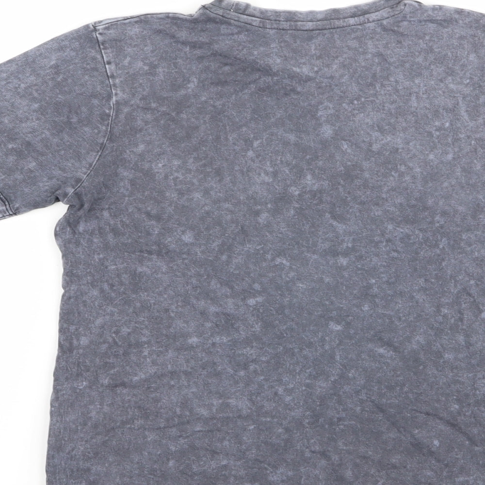 Matalan Boys Grey Basic T-Shirt Size 9 Years