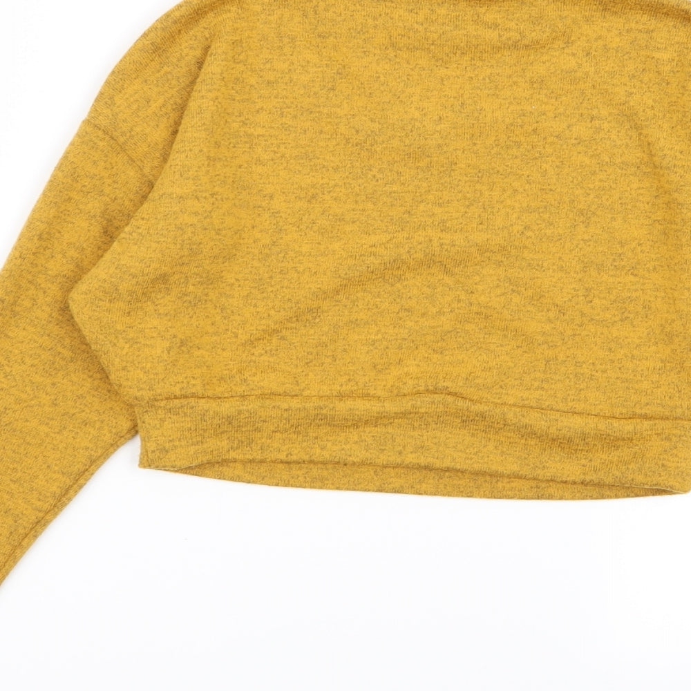 New Look Girls Yellow Basic T-Shirt Size 9 Years