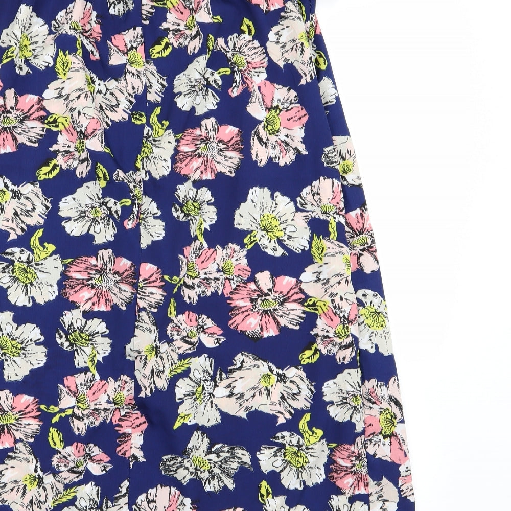 Primark Womens Multicoloured Floral A-Line Size 8