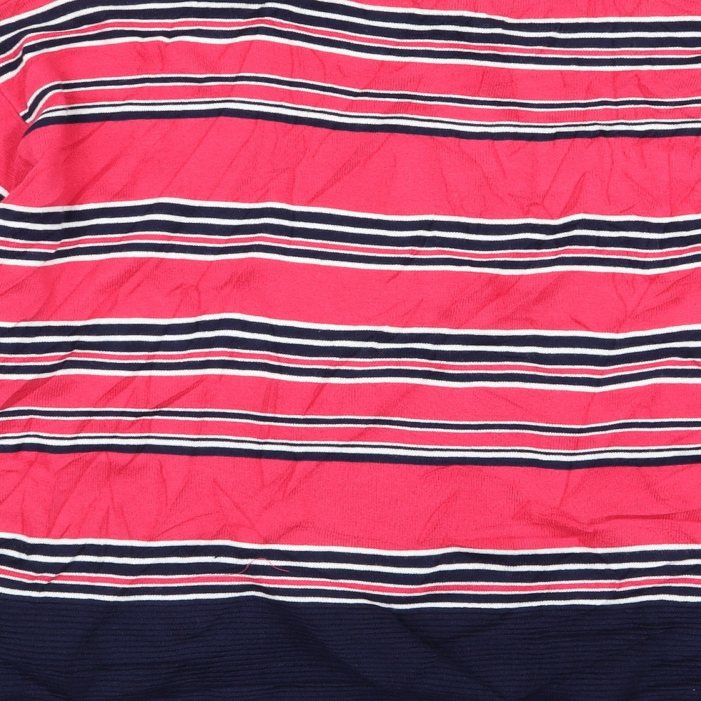 NEXT Womens Multicoloured Striped Pullover Jumper Size 14