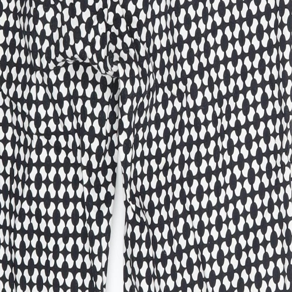 H&M Womens Black Polka Dot Jegging Leggings Size 8 L25 in