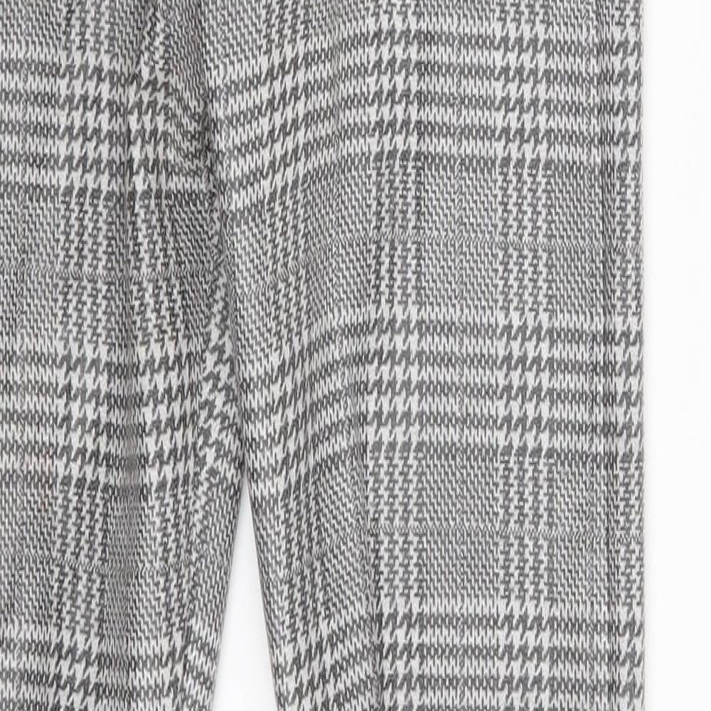 Topshop Womens Grey Geometric Jegging Leggings Size 6 L25 in
