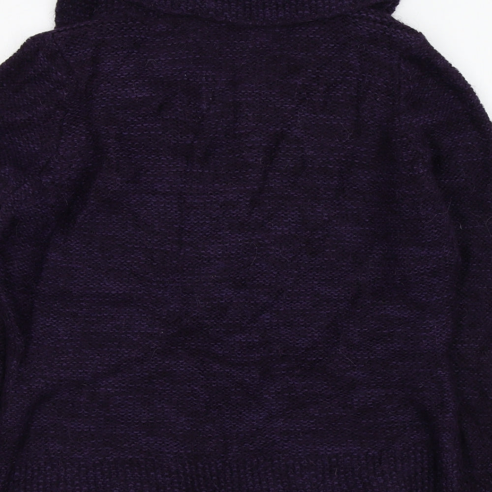 Marks & Spencer Womens Purple Cardigan Jumper Size M