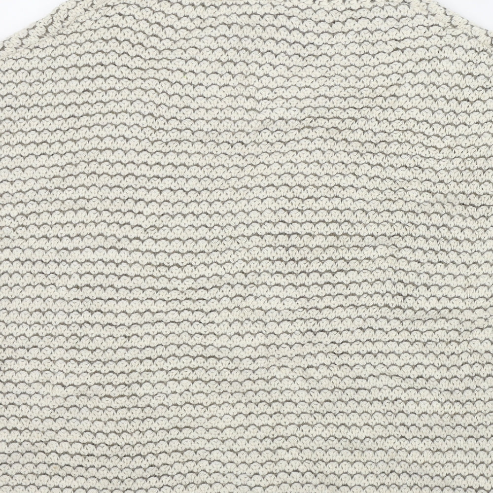 Afibel Womens Beige Cardigan Jumper Size 10