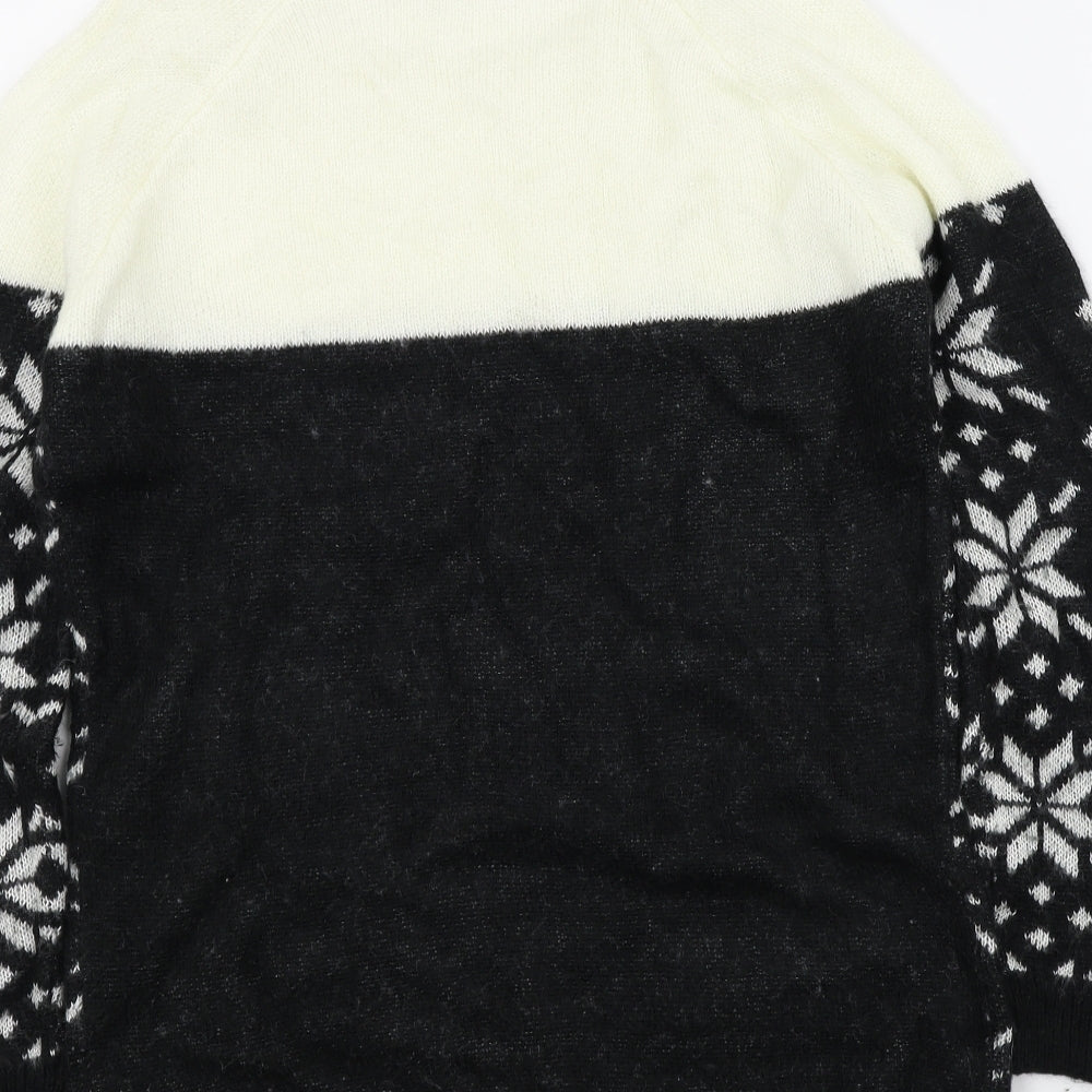 FAF Womens Black Pullover Jumper Size 12