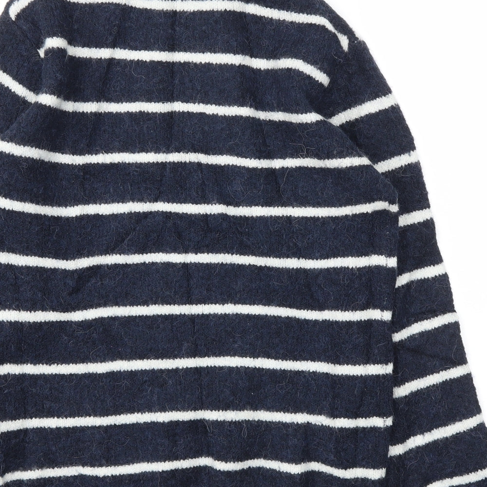 NEXT Womens Blue Striped Pullover Jumper Size XS