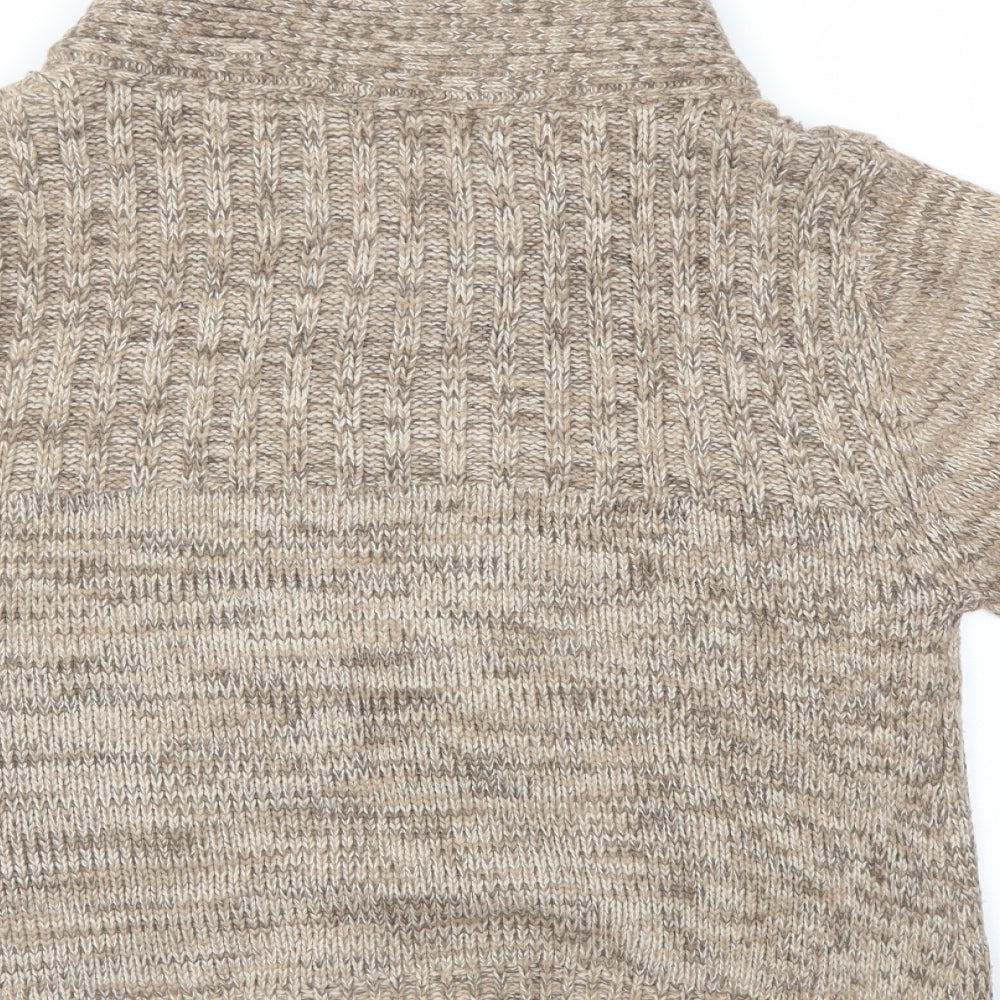 Ellie Louise Womens Brown Cardigan Jumper Size L