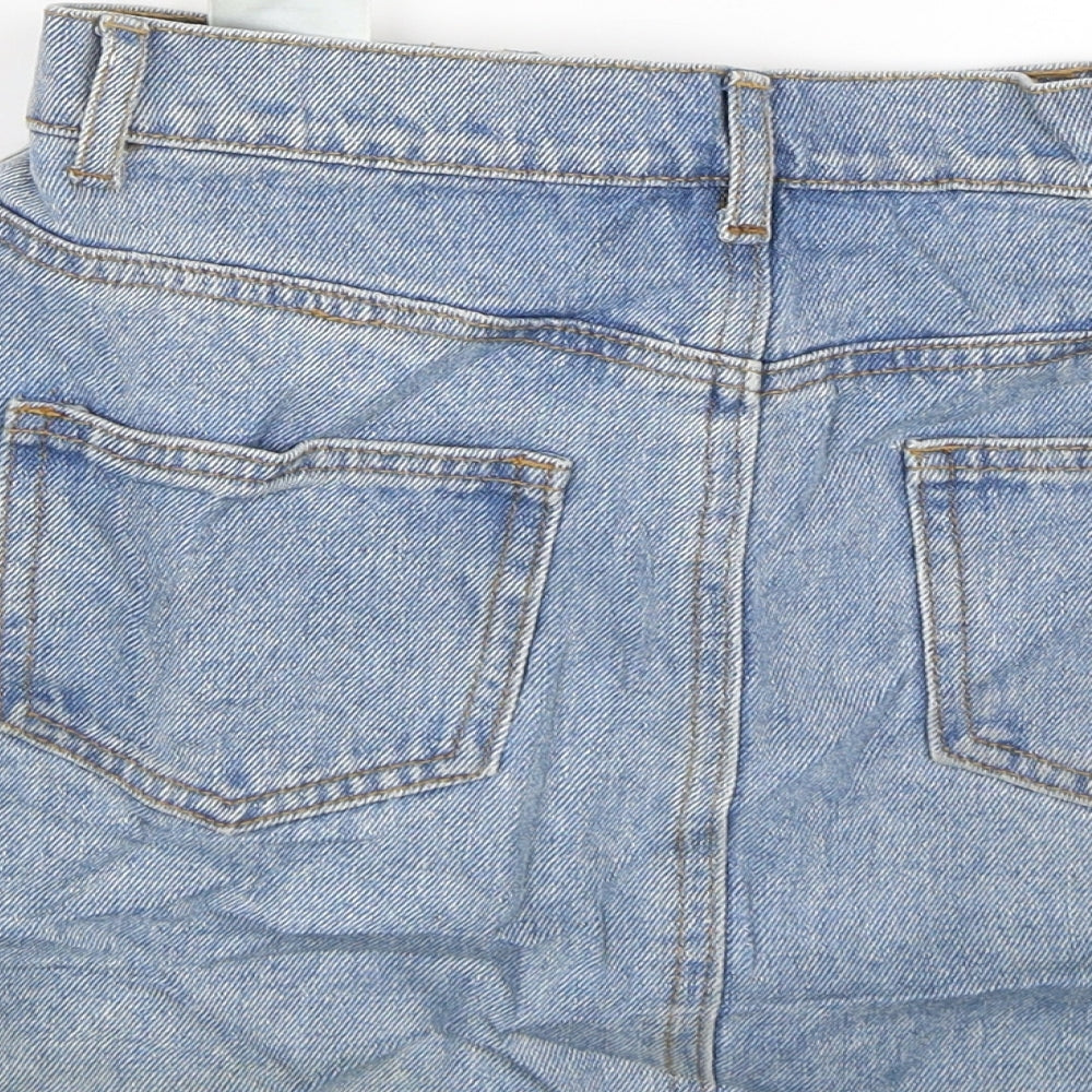 John California Womens Blue Denim Skater Skirt Size S - Summer