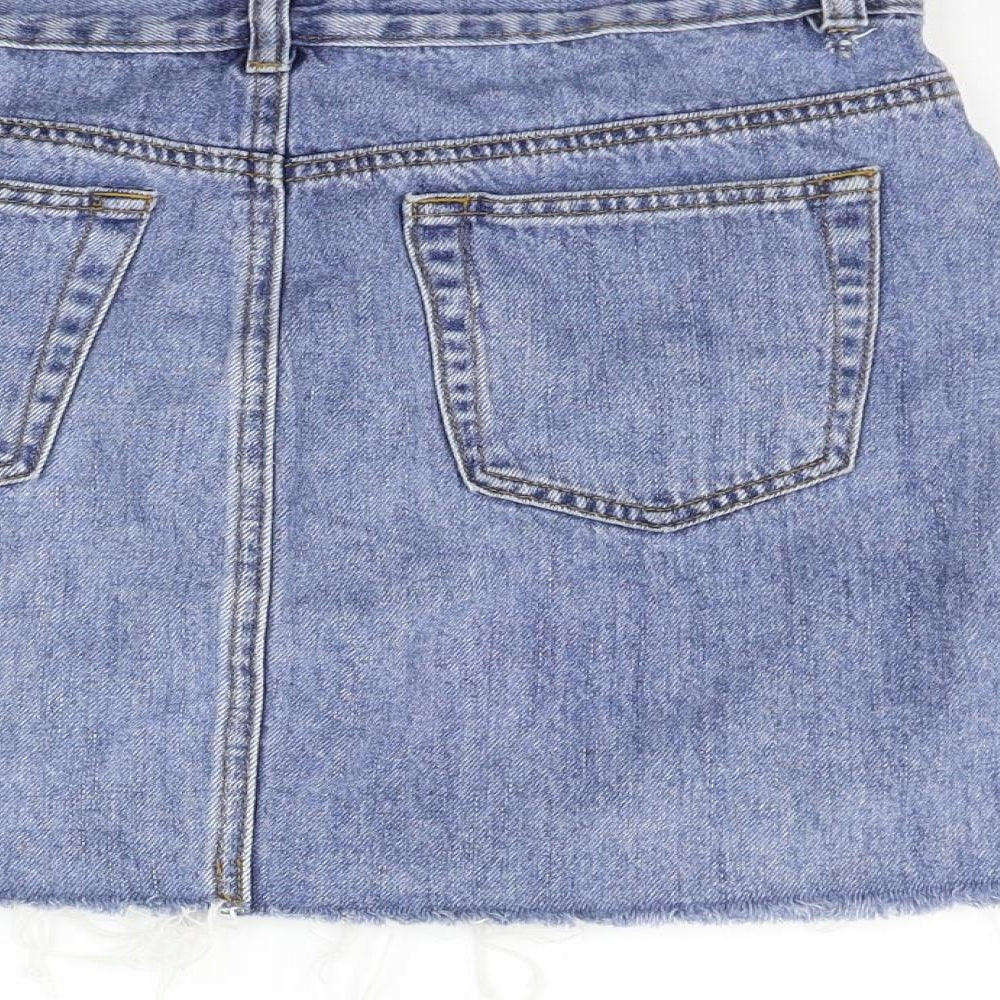 GLASSONS Womens Blue A-Line Skirt Size 10