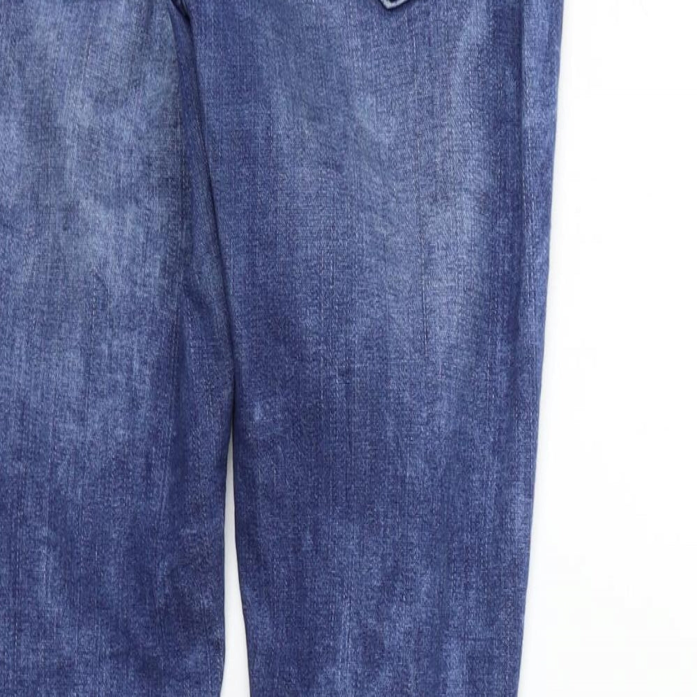 Denim & Co. Womens Blue Straight Jeans Size 6 L28 in