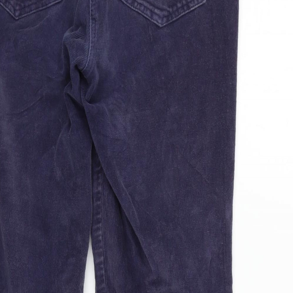 DASH Womens Blue Trousers Size 10 L26 in