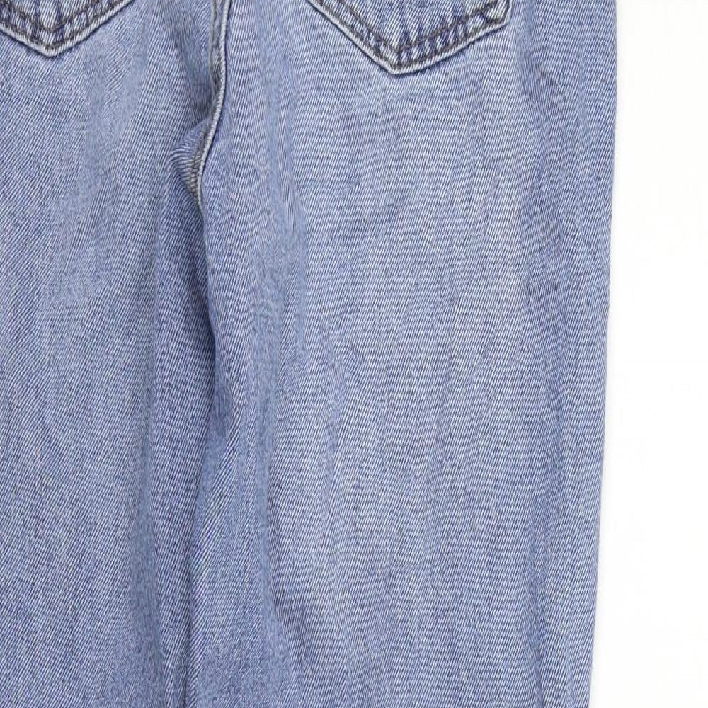 Denim & Co. Womens Blue Straight Jeans Size 8 L25 in