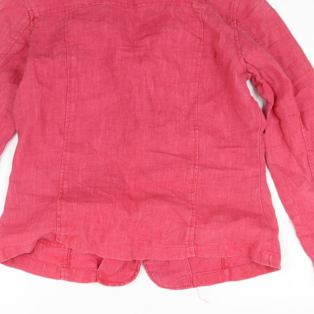 EVIE Womens Pink Jacket Coat Size 10