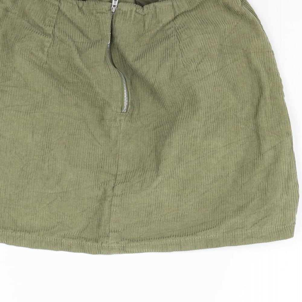 New Look Womens Green A-Line Skirt Size 6