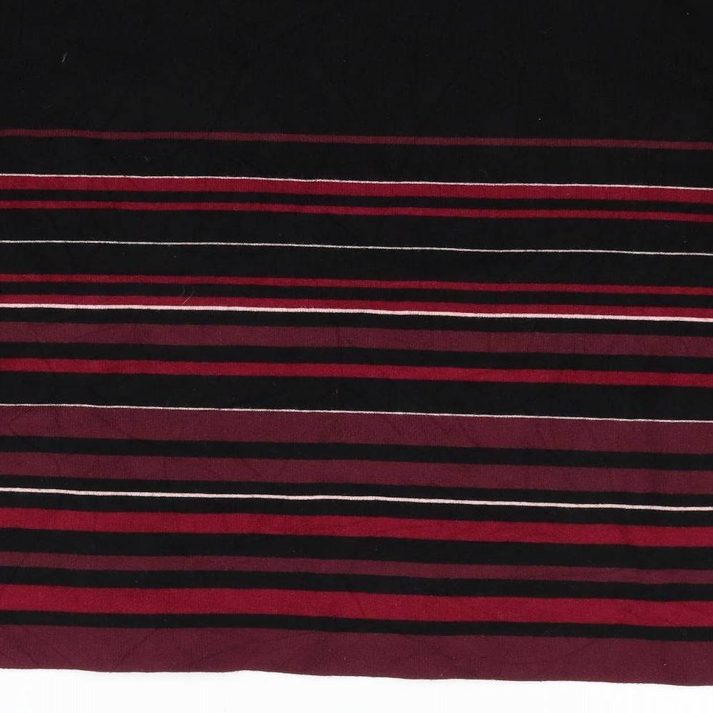 Monsoon Womens Black Striped Pullover Jumper Size L