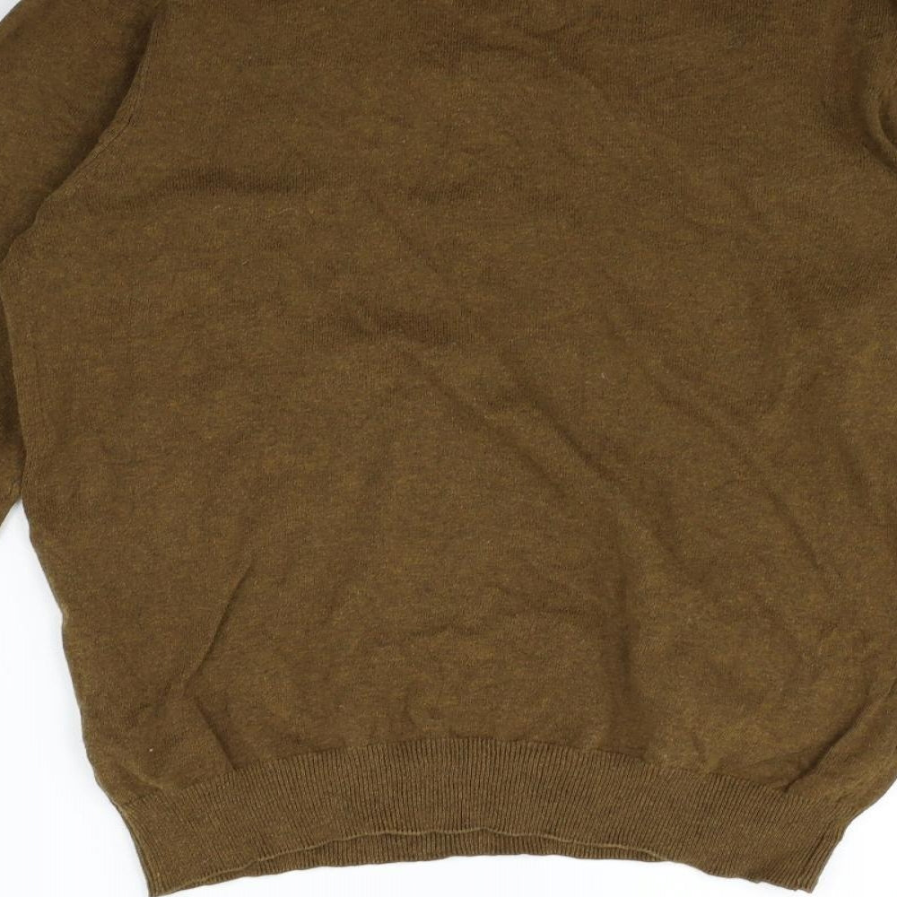 H&M Womens Brown Henley Jumper Size M