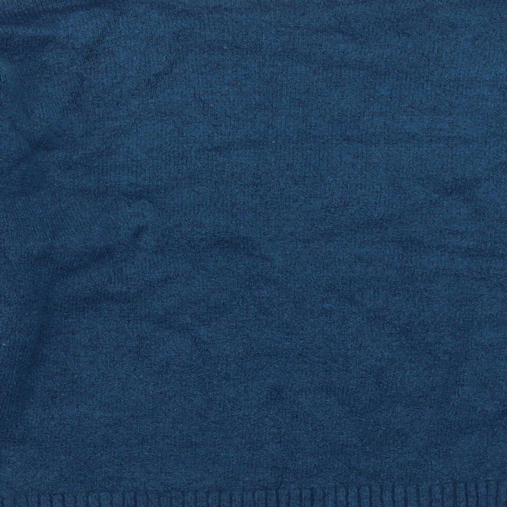 Marks & Spencer Womens Blue Knit Pullover Jumper Size 14