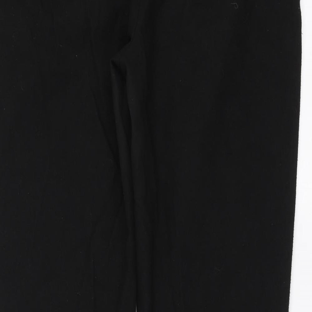 H&M Womens Black Trousers Size 12 L27 in