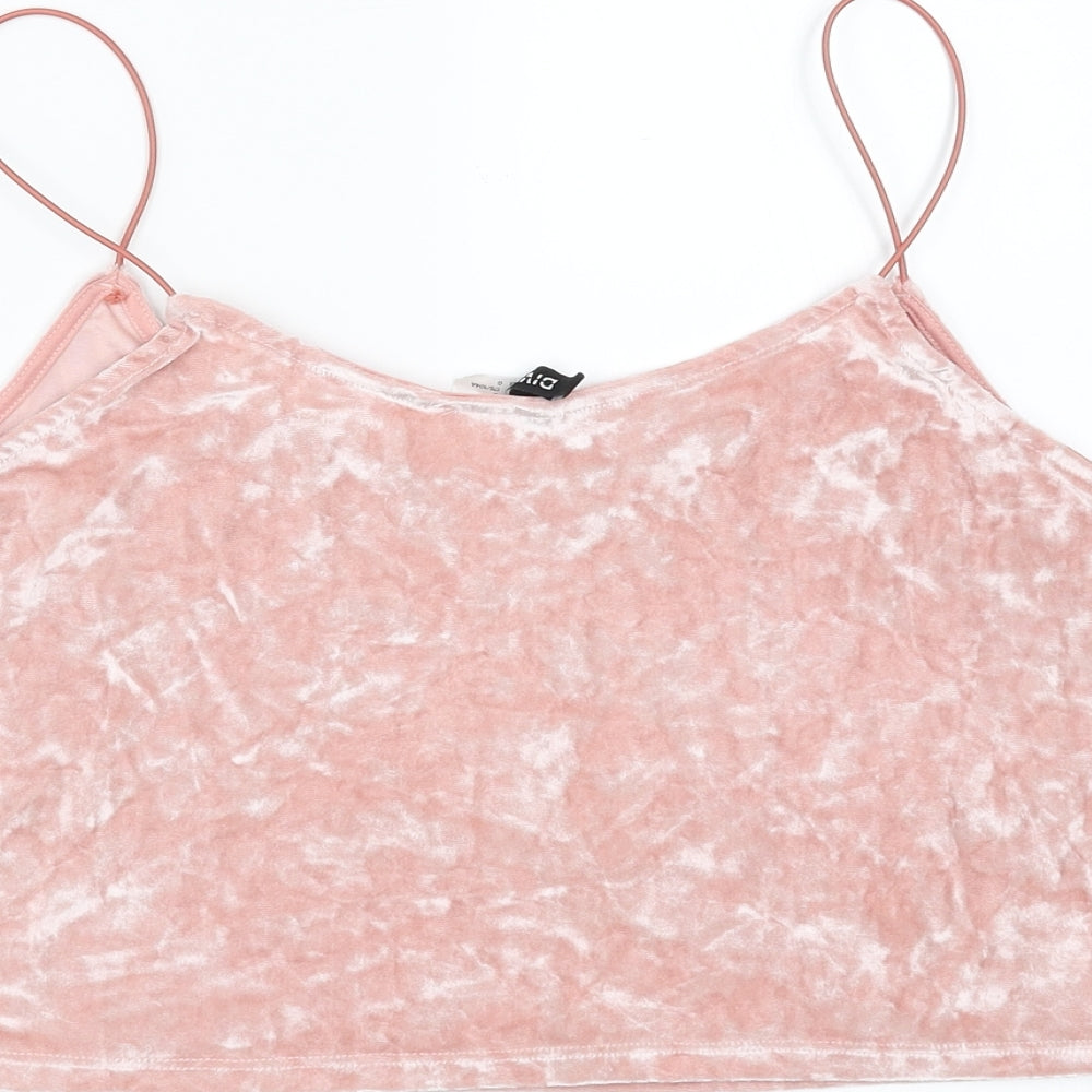 Divided by H&M Womens Pink Camisole Blouse Size L - cropped