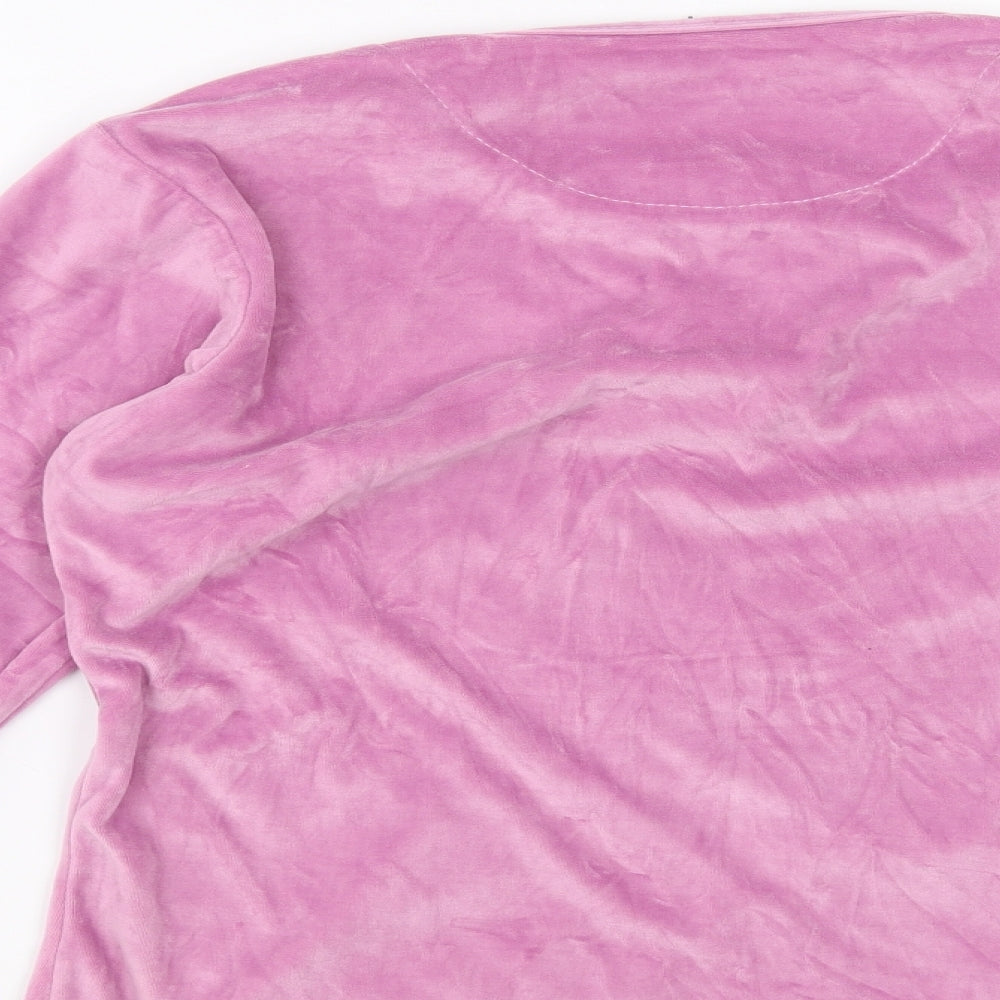 teng sheng Womens Purple Solid Top Pyjama Top Size S - cat