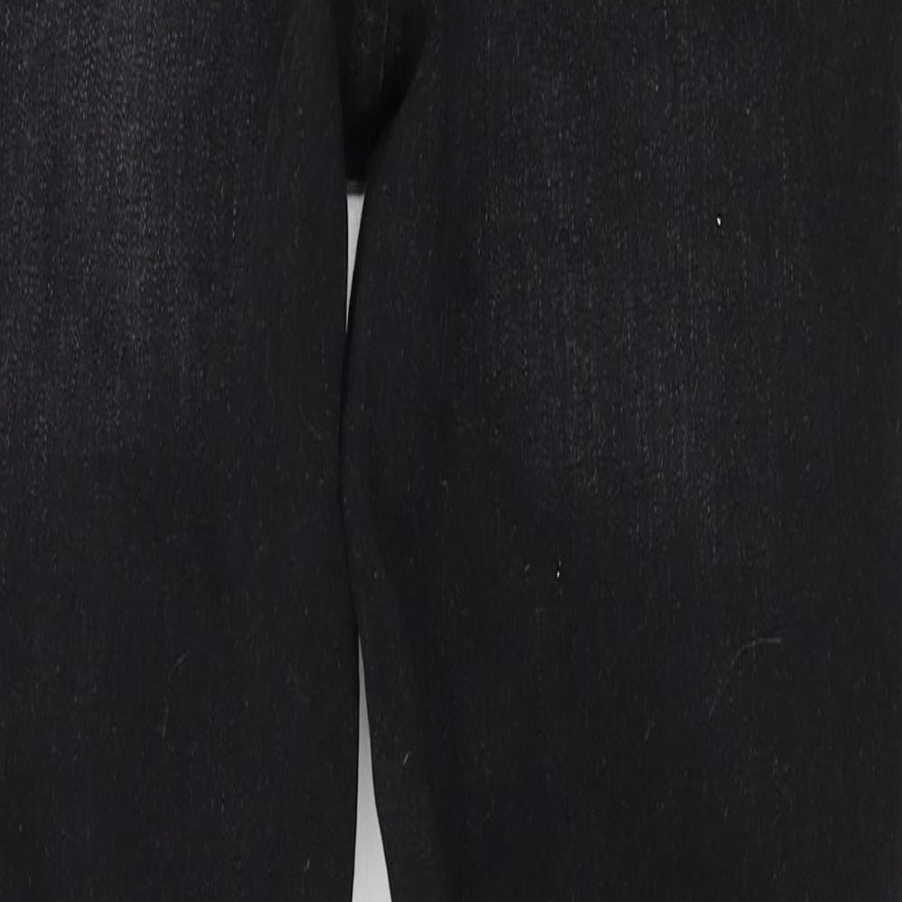 DENIM Womens Black Straight Jeans Size 8 L25 in