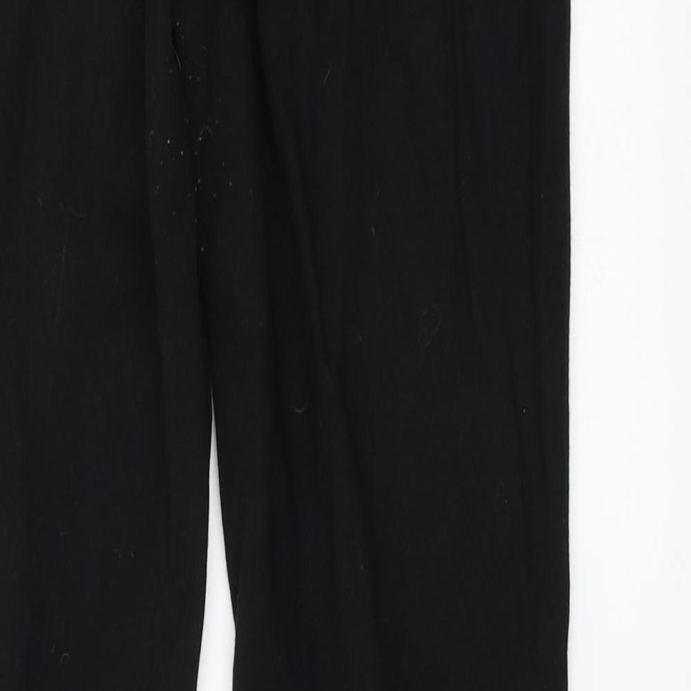 Marks and Spencer Womens Black Trousers Size 10 L24 in