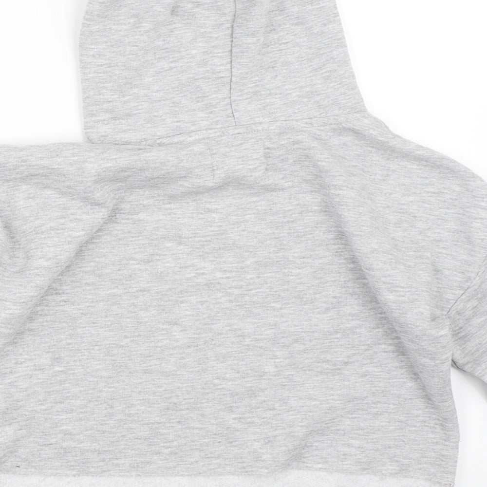 Matalan Girls Grey Pullover Hoodie Size 9 Years