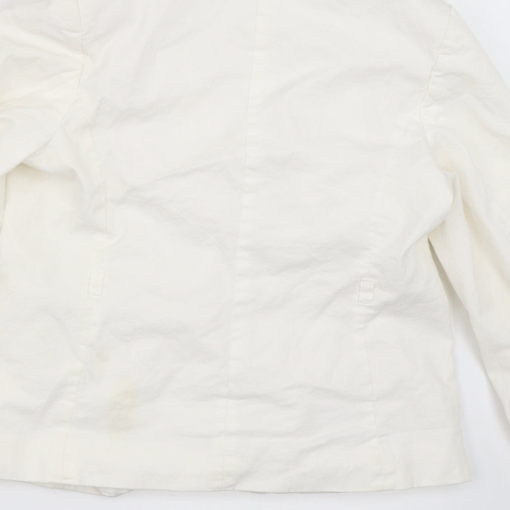 Iepetto Girls White Jacket Size 12 Years
